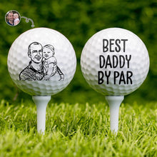Load image into Gallery viewer, Best Daddy By Par - Custom Personalized Golf Ball Gift Golf Ball PopCulturePrints
