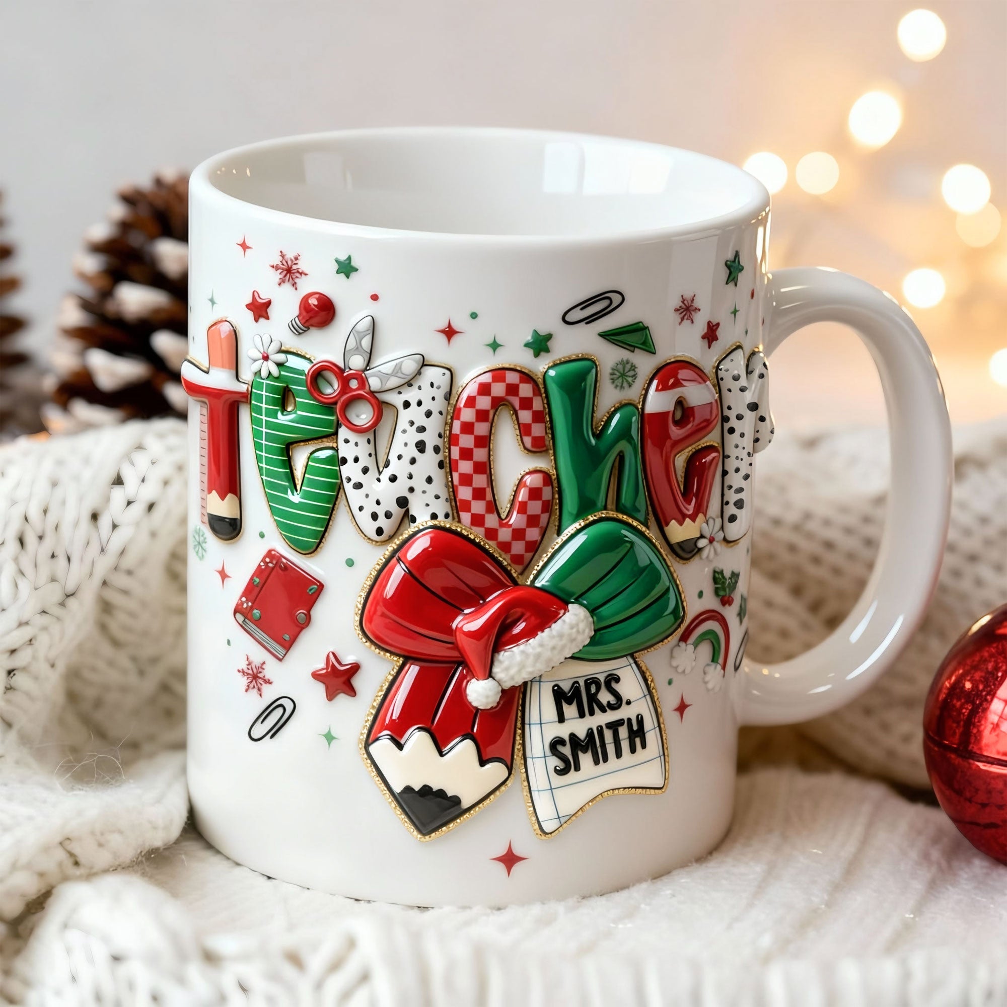 Merry Conquette Teacher Mug - Personalized Gift for Educators Coffee Mug PopCulturePrints