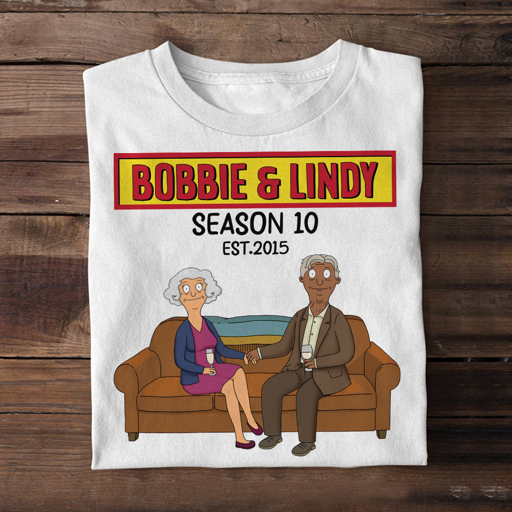 "Together Since 2015" - Personalized Couple Shirt for Bobbie & Lindy Shirts PopCulturePrints