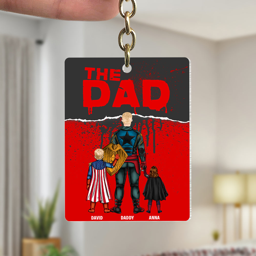 "Every Hero Needs a Sidekick" - Supes Keychain, Personalized Gift for Dad and Grandpa Keychains PopCulturePrints