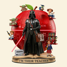 Load image into Gallery viewer, Galactic Teacher Acrylic Plaque - Personalized Gifts for Teachers Shaped Plaques PopCulturePrints
