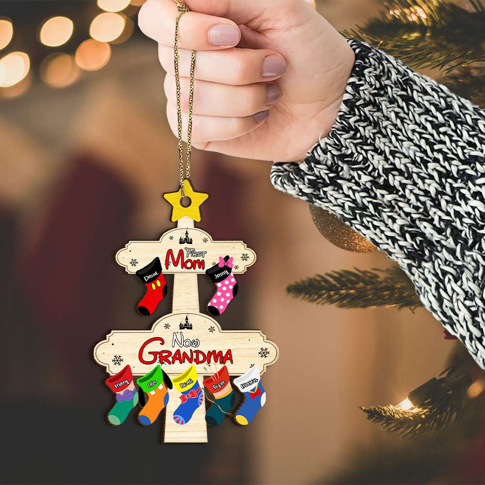 Custom Christmas Stocking Ornament for Grandma Ornament PopCulturePrints