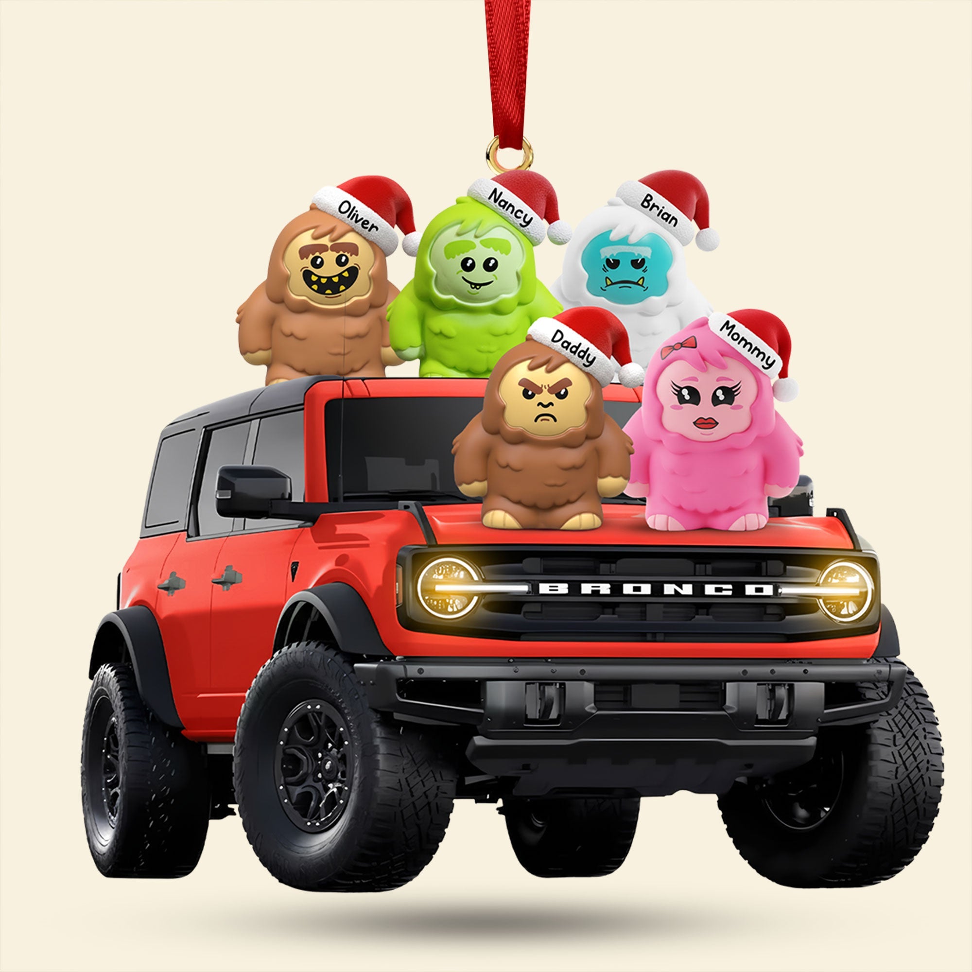 “Adventure Awaits!” Fun Wild Off-road Gang Acrylic Ornament - Personalize Your Gift for Off-road Enthusiasts Ornament PopCulturePrints