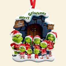 Load image into Gallery viewer, Merry Grinchmas Family Christmas Ornament - Personalized Gift for Families Ornament PopCulturePrints
