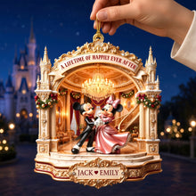 Load image into Gallery viewer, A Lifetime of Happily Ever After - Personalized Christmas Ornament for Couples
