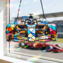 Load image into Gallery viewer, Embrace Your Speed: Master The Speed Suncatcher Ornament - Personalized Gift for Auto Racing Fans Ornament PopCulturePrints
