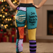 Load image into Gallery viewer, Get Ready to Be Naughty - Funny Couple Leggings - Personalized Gifts for Her Shorts and Pants PopCulturePrints
