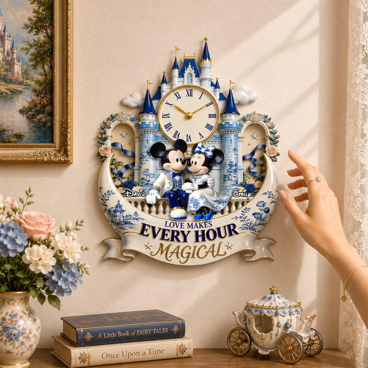 Sweetheart Couple Hanging Wall Clock - Personalized Gift For Couples 02PGDH140726 Hanging Wall Clock PopCulturePrints