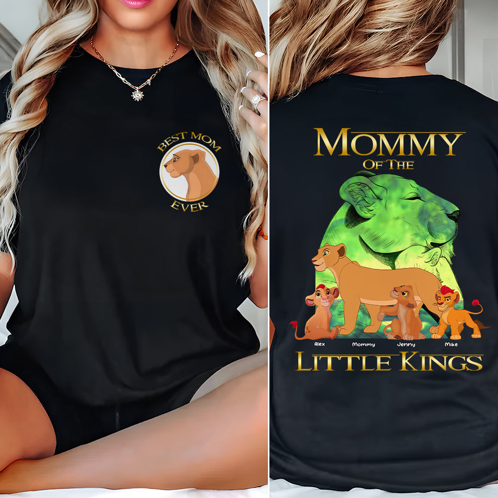 "Best Mom Ever" - Personalized Lion Mom and Kid Shirt - Gift for Mom, Grandma, and Any Special Occasion Shirts PopCulturePrints