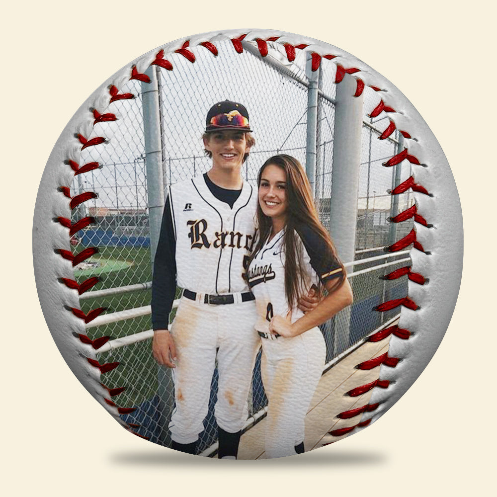 Custom Photo Baseball - Personalized Couple's Gift | Valentine's Day Gifts Baseball PopCulturePrints