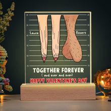 Load image into Gallery viewer, Personalized LED Light: Together Forever - Unique Gift for Couples Led Night Light PopCulturePrints
