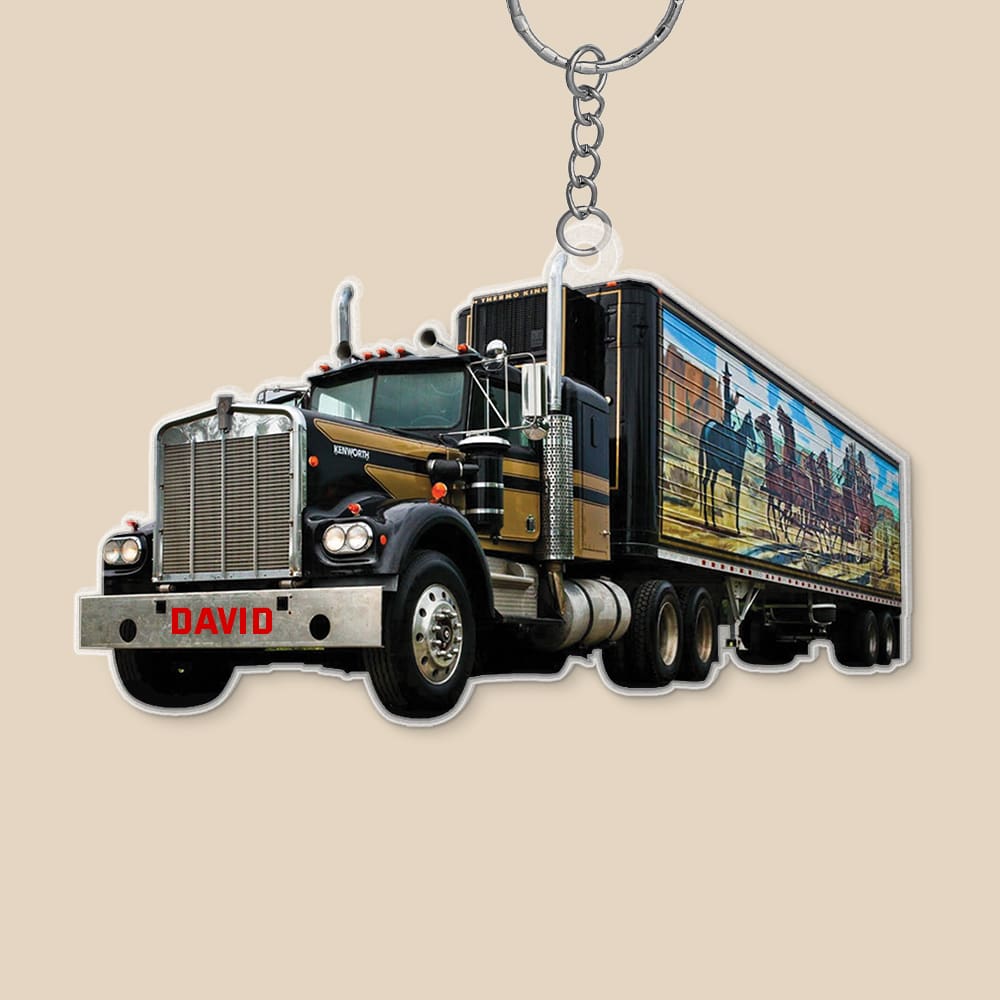 Personalized Truck Keychain - Perfect Gift for Truck Enthusiasts Keychains PopCulturePrints