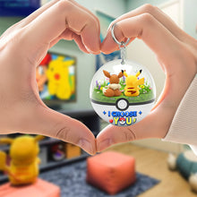Load image into Gallery viewer, &quot;Bonded by Adventure: I Choose You!&quot; - Cartoon Couple Keychain, Personalized Gift for Couples Keychains PopCulturePrints
