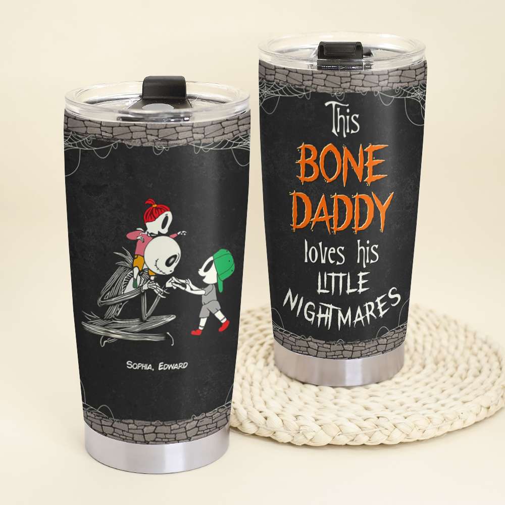 Personalized 'Bone Daddy' Halloween Tumbler Gift