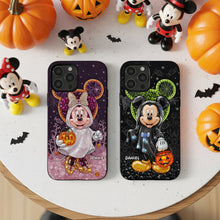 Load image into Gallery viewer, Spooktacular Love: Personalized Halloween Phone Case for Couples Phone Case PopCulturePrints
