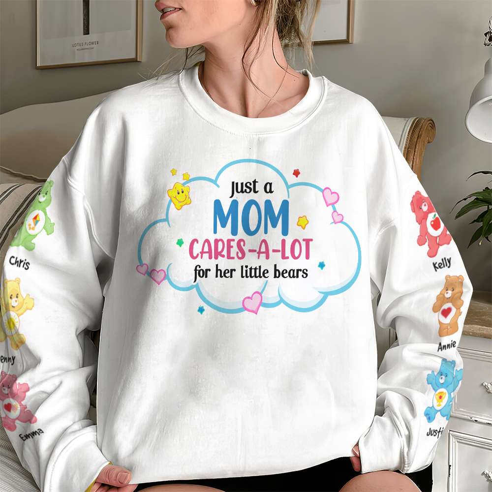 Personalized Mom & Kids Bear Shirt - Custom Names