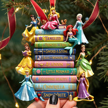 Load image into Gallery viewer, “A Touch of Magic!” - Lovely Fairy Tale Princesses Acrylic Ornament - Personalized Gift for Disney Lovers
