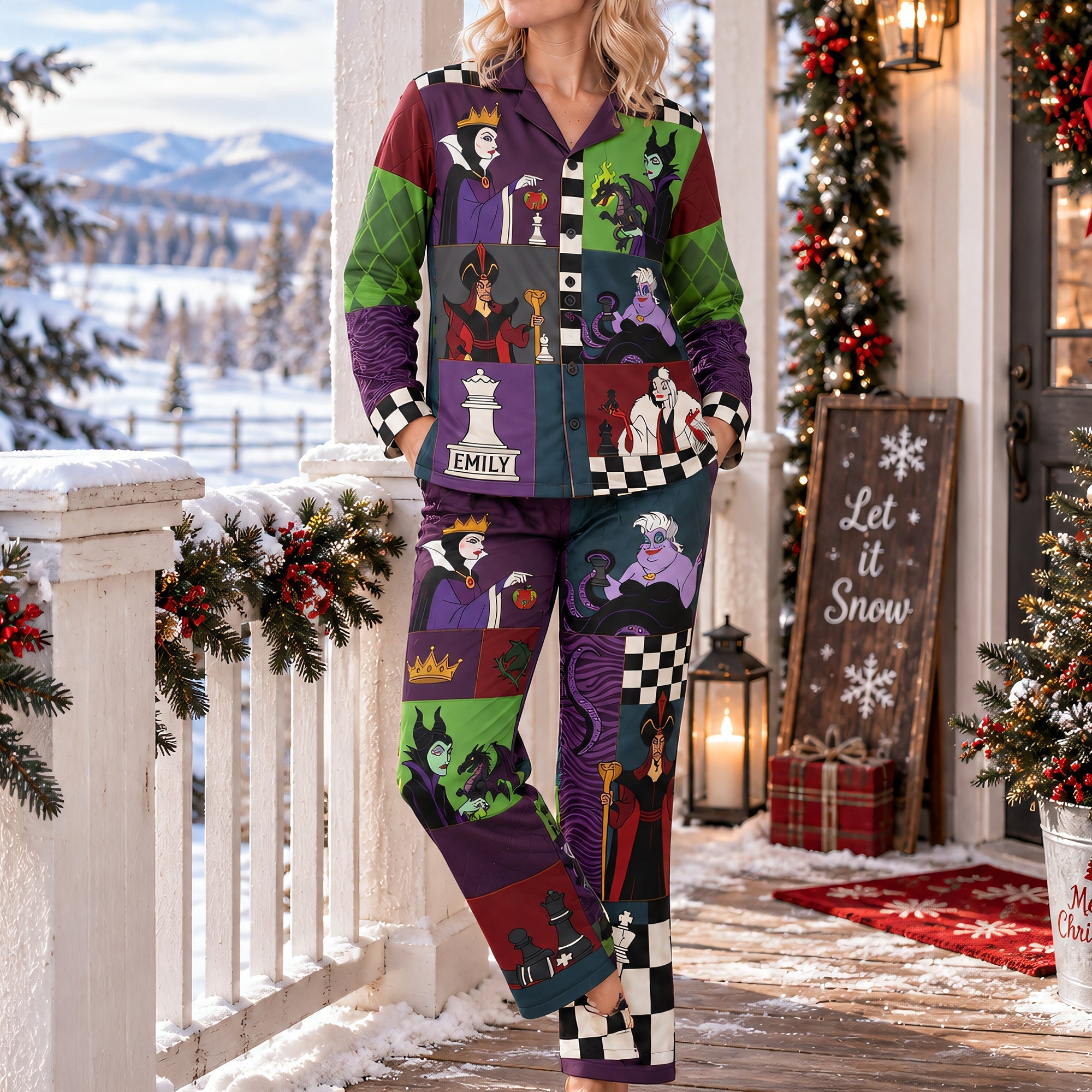 "Spread Joy with Customized Holiday Cheer - Fun Holiday Pajama Set, Perfect Personalized Gift for Everyone"