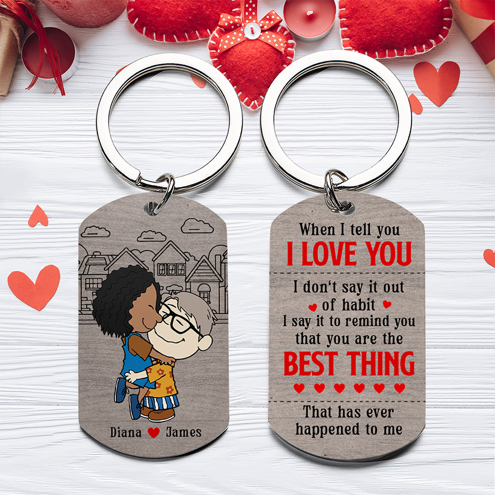 Personalized Couple Keychain - Love Reminder Gift Keychains PopCulturePrints