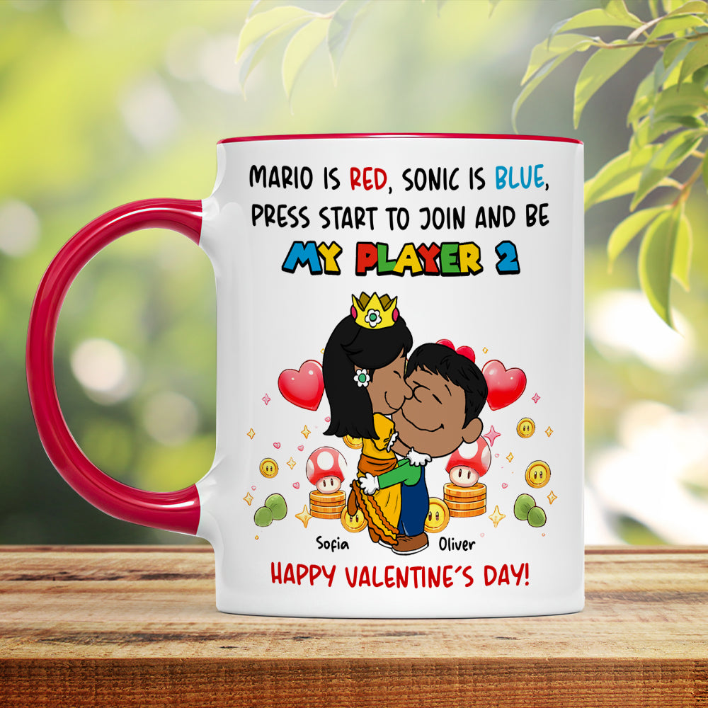My Player 2 Personalized Game Lover Coffee Mug - Valentine's Gift Coffee Mug PopCulturePrints