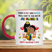 Load image into Gallery viewer, My Player 2 Personalized Game Lover Coffee Mug - Valentine&#39;s Gift Coffee Mug PopCulturePrints
