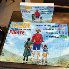 Load image into Gallery viewer, Personalized Pirate Dad Jigsaw Puzzle - Meaningful Gift for Father
