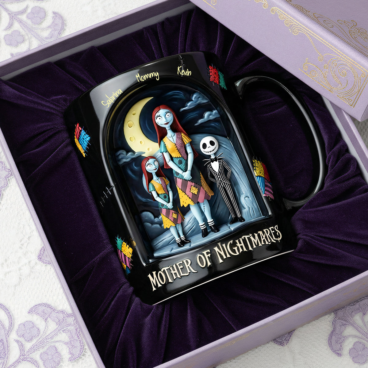 "Embrace the Spooky Vibes!" - Horror Midnight Coffee Mug - Personalized Gift for Mom, Grandma, and More Coffee Mug PopCulturePrints