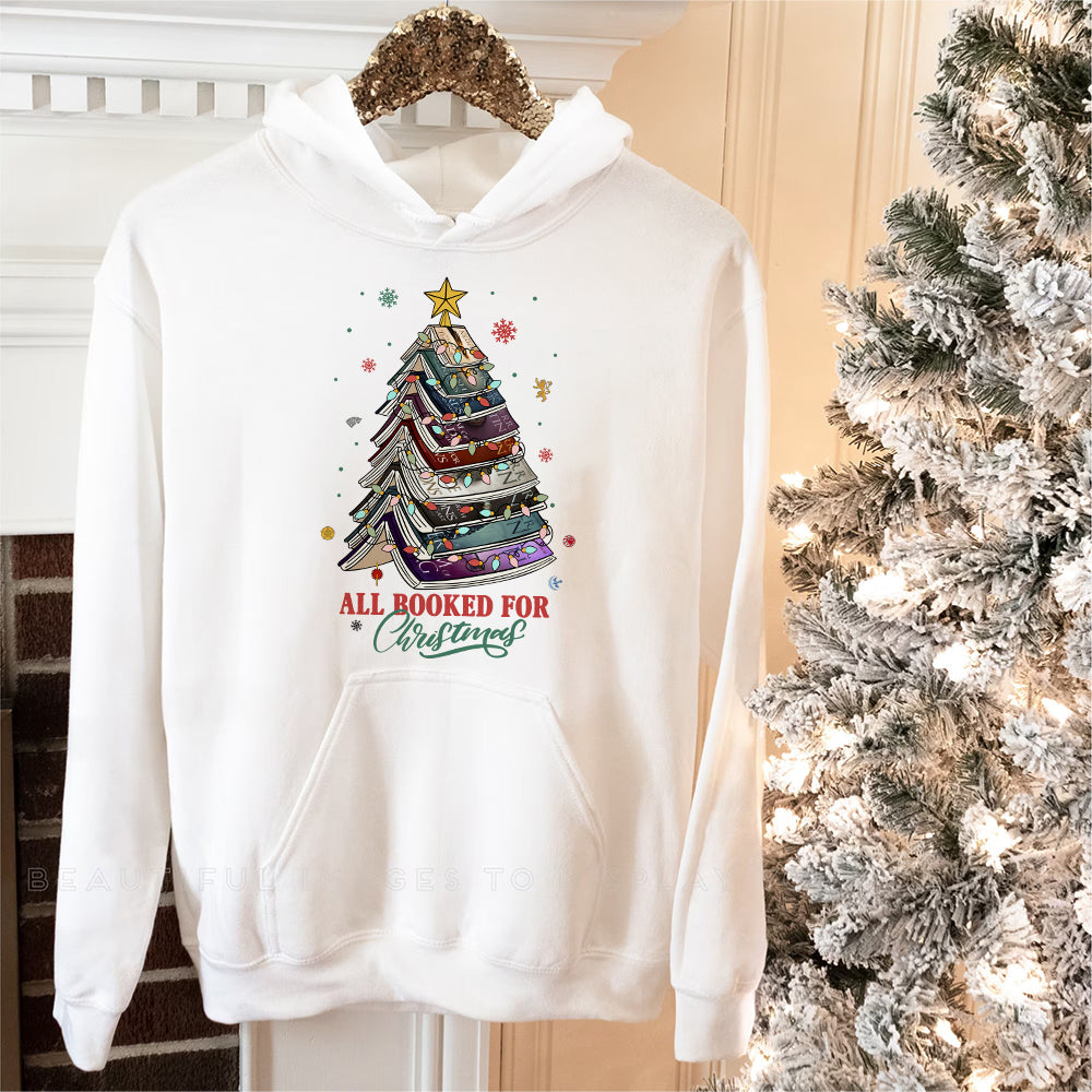 Book Lovers Christmas Tree Sweatshirt Shirts PopCulturePrints