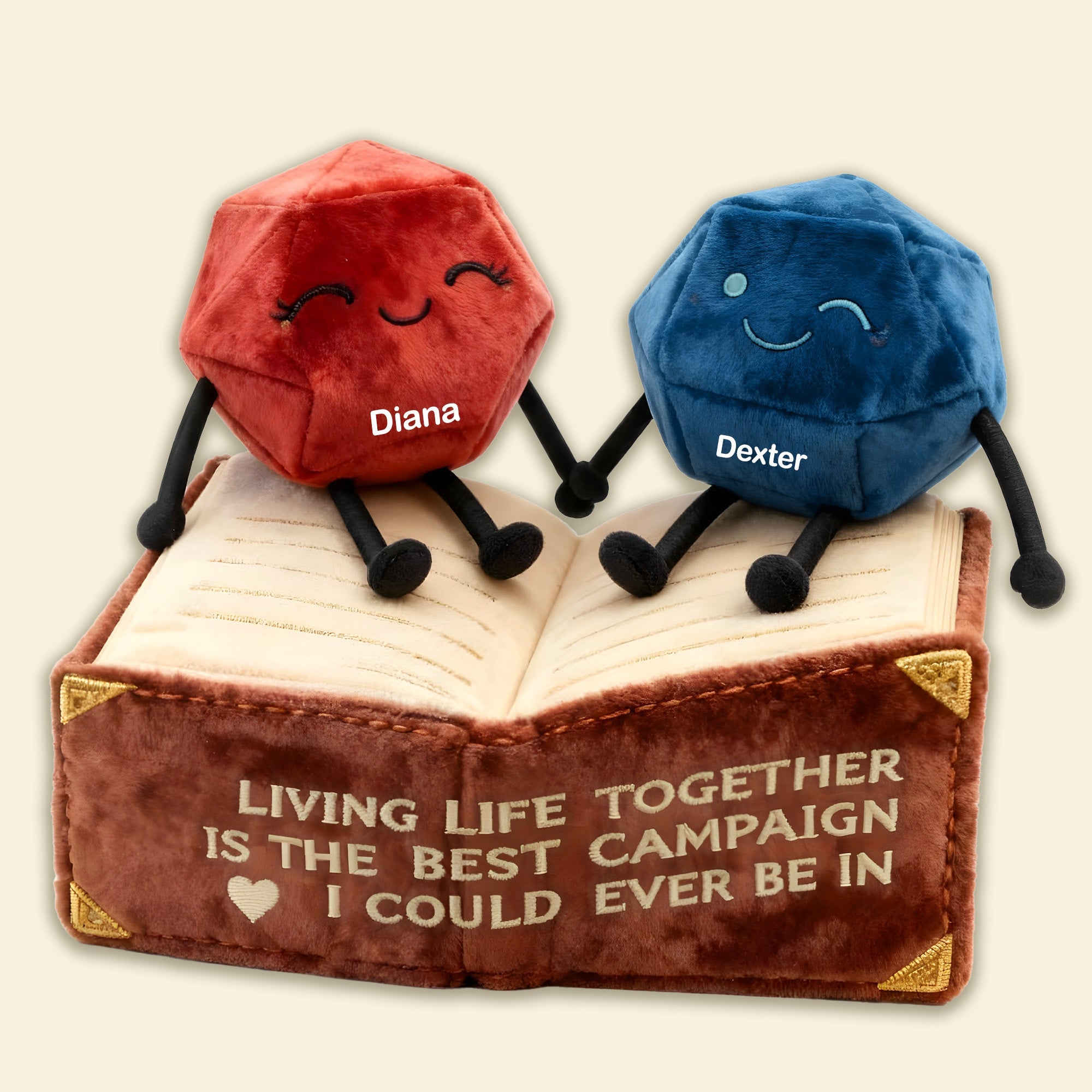 “Living Life Together is the Best Campaign” - Fantasy Couple Custom Shape Pillow, Personalized Gift for Gamers Pillow PopCulturePrints