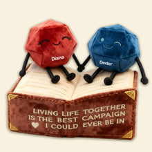 Load image into Gallery viewer, “Living Life Together is the Best Campaign” - Fantasy Couple Custom Shape Pillow, Personalized Gift for Gamers Pillow PopCulturePrints
