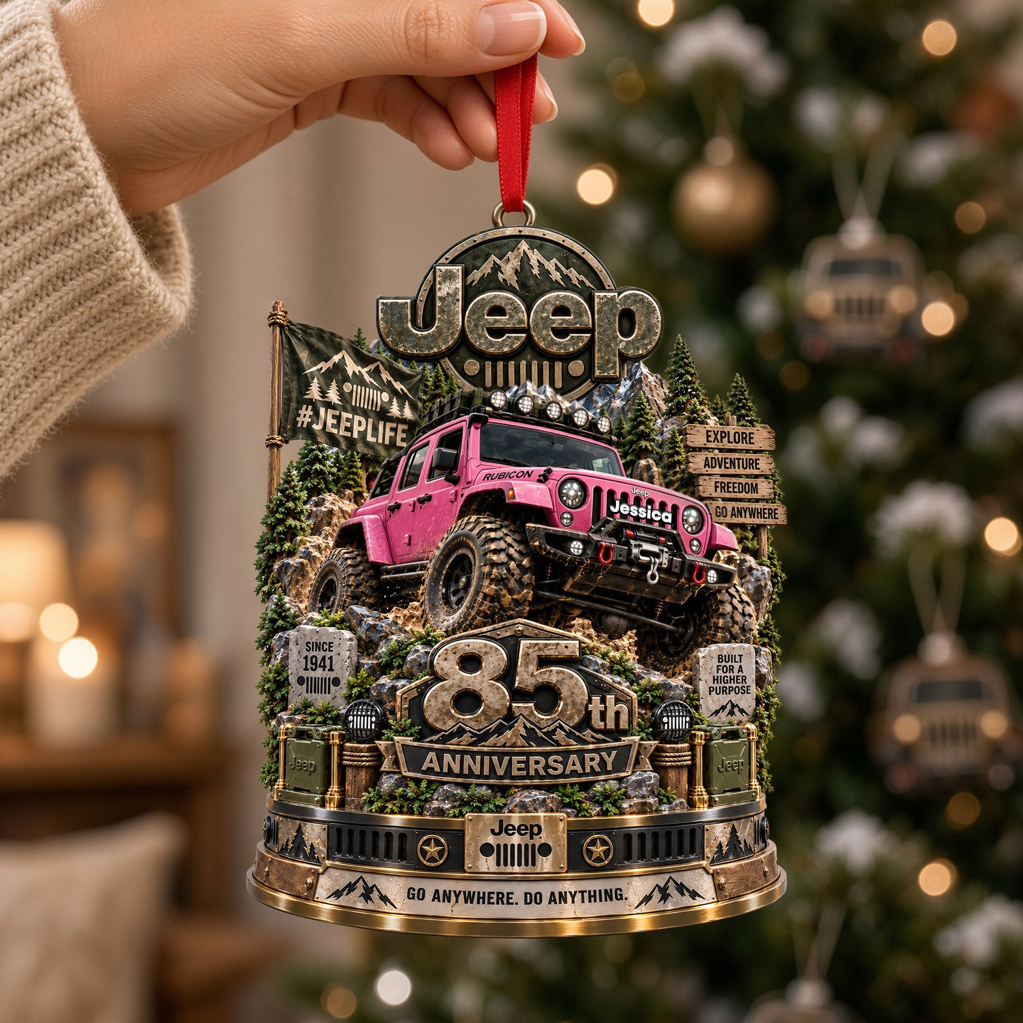 Celebrate the Race with Our Legend Teams Race Track Acrylic Ornament - Personalized Christmas Gifts