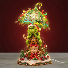 Load image into Gallery viewer, “Bring Christmas Cheer with Your Personalized Family Light Box!” - Christmas Monster Family Light Box - Custom Acrylic Gift for Everyone Light Box PopCulturePrints
