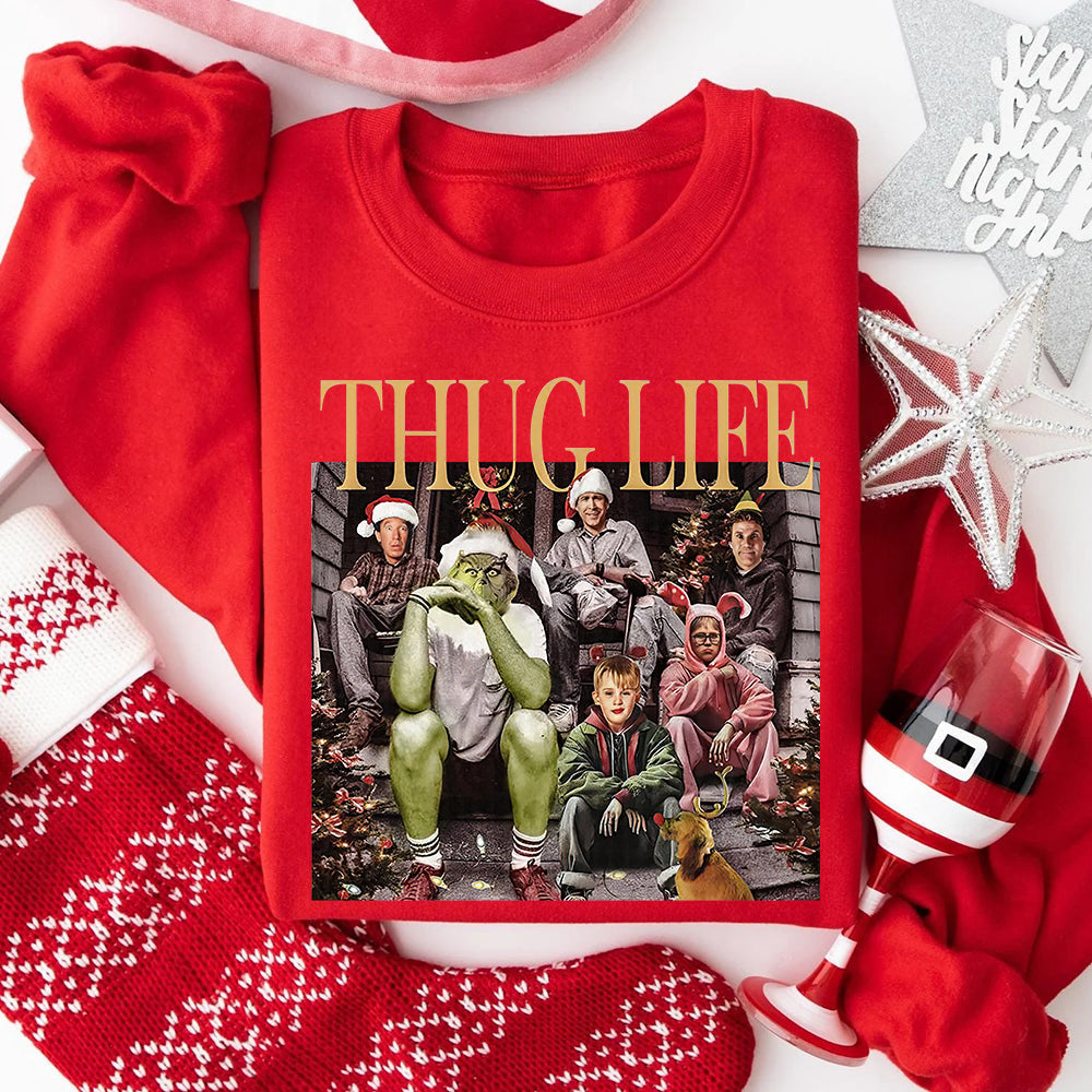 Thug Life Christmas Comedy Friends Shirt