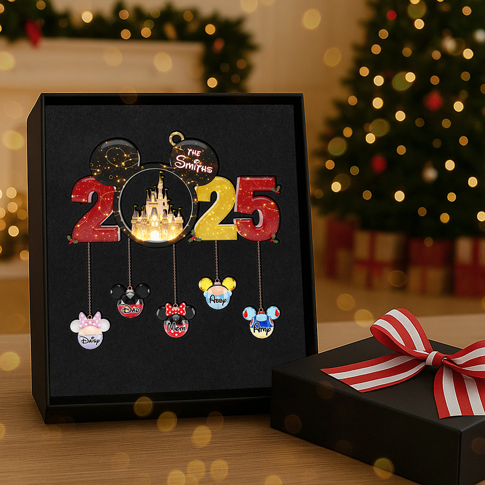 Celebrate Family Togetherness with Our Personalized Family Acrylic Christmas Ornament Ornament PopCulturePrints