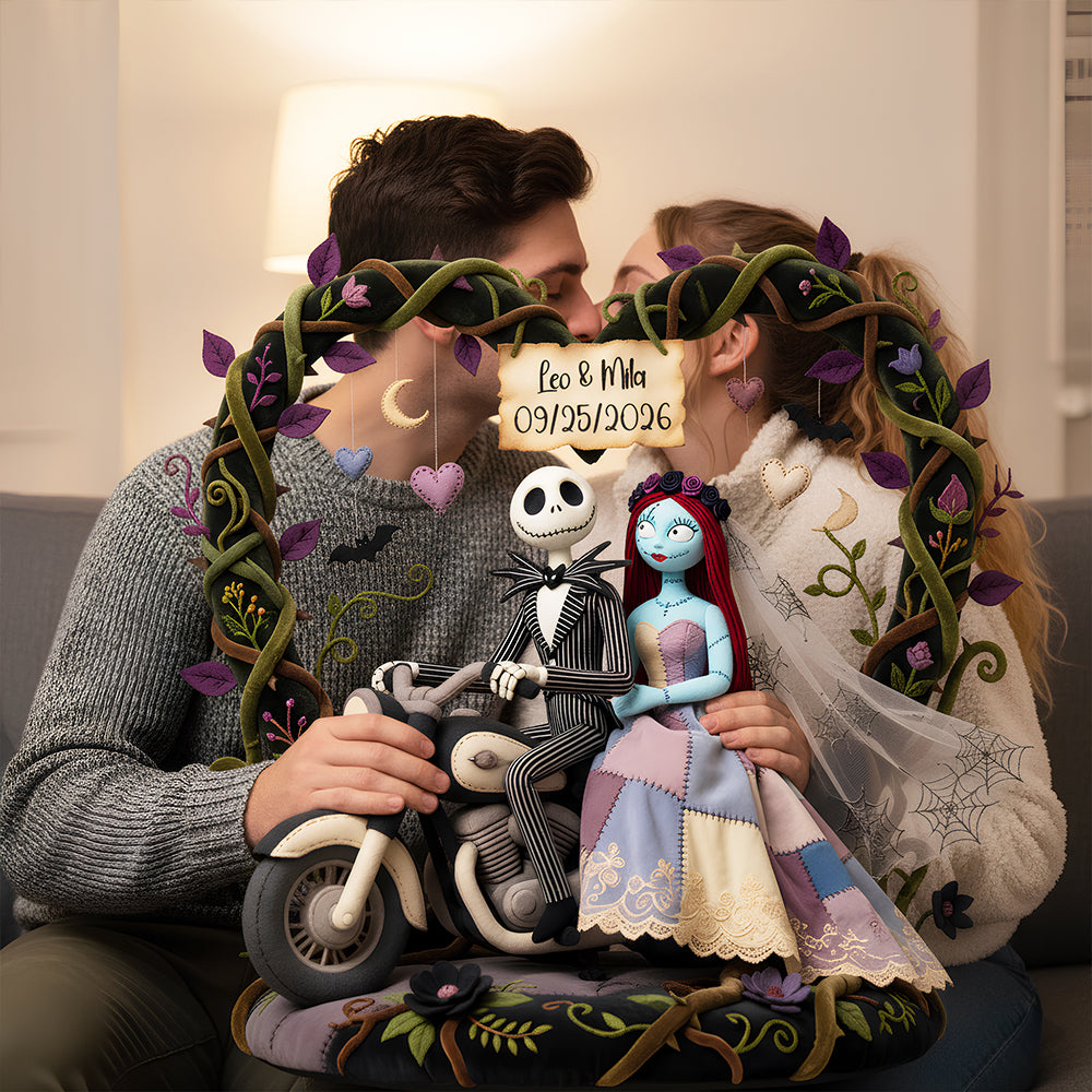 Love Beyond the Grave - Wedding Couple Pillow - Personalized Gifts for Couples Pillow PopCulturePrints
