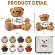 Load image into Gallery viewer, Super Jenny: A Personalized Bear with Custom Shirt for Kids Bear PopCulturePrints
