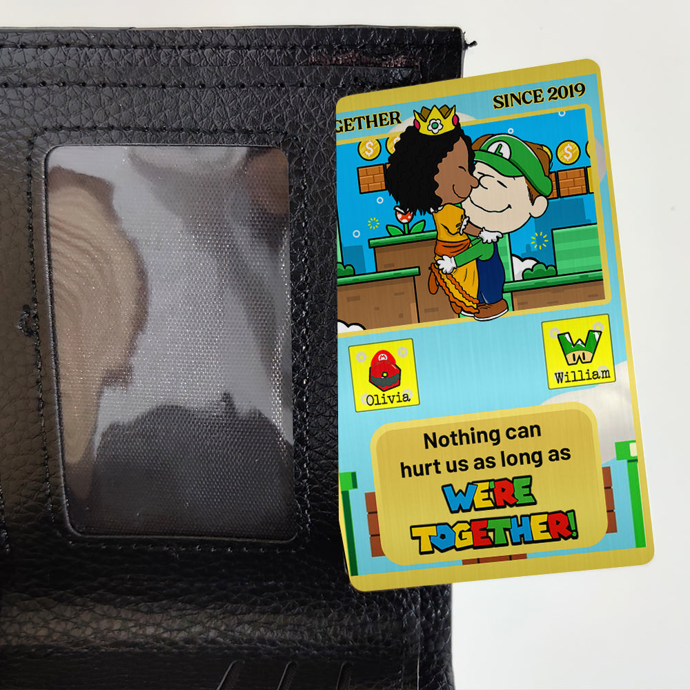Personalized Wallet Card for Couples - We're Together Wallet Card PopCulturePrints