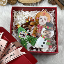 Load image into Gallery viewer, Customizable Dog Lover&#39;s Christmas Ornaments Ornament PopCulturePrints

