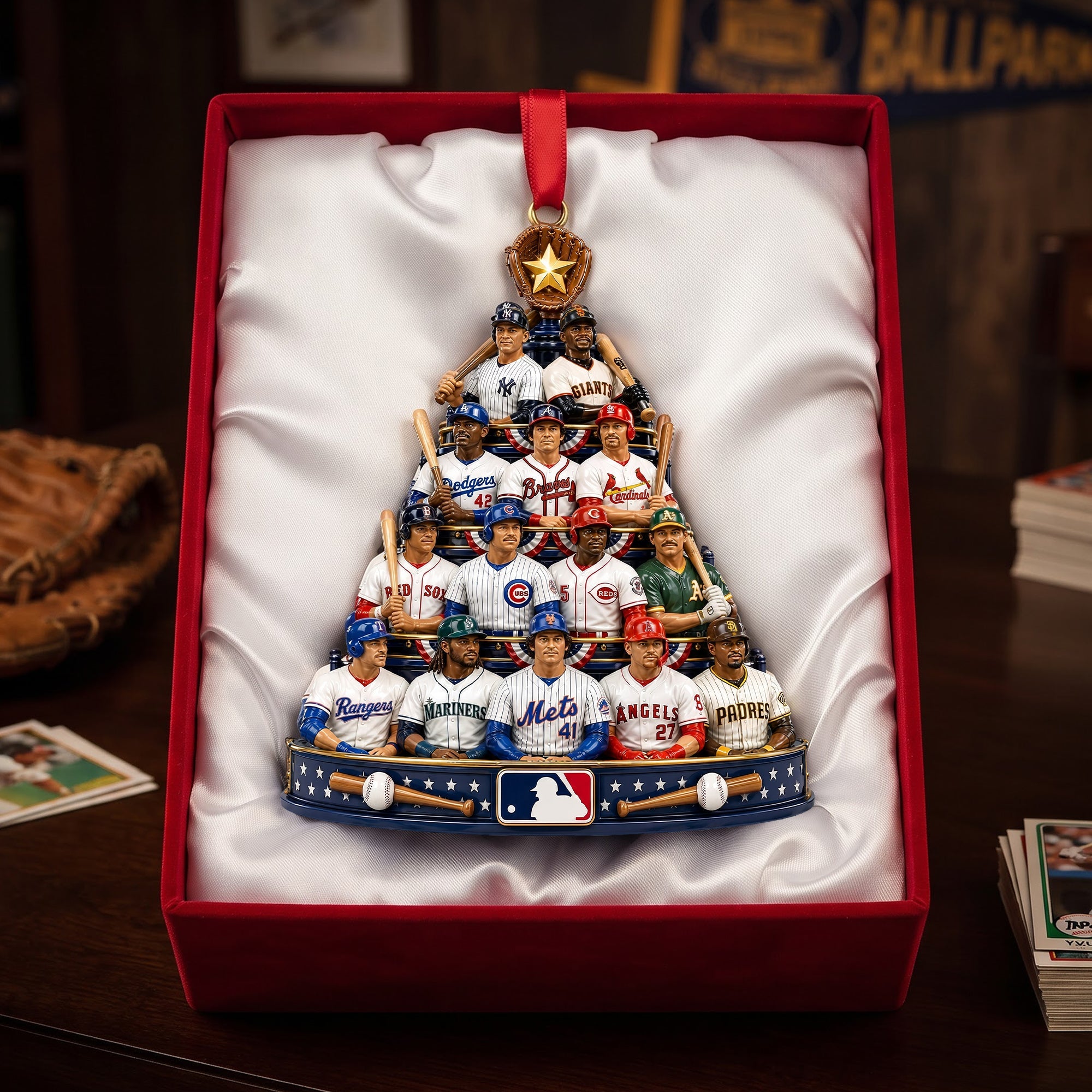 Celebrate the Season with The Diamond Sport Christmas Tree Acrylic Ornament - Personalized Gift for Sport Lovers