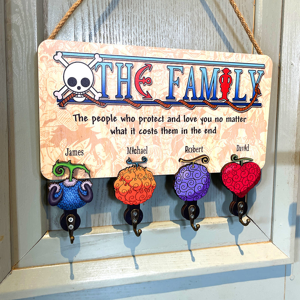 Personalized Family Key Hanger - Themed Design Wood Sign PopCulturePrints