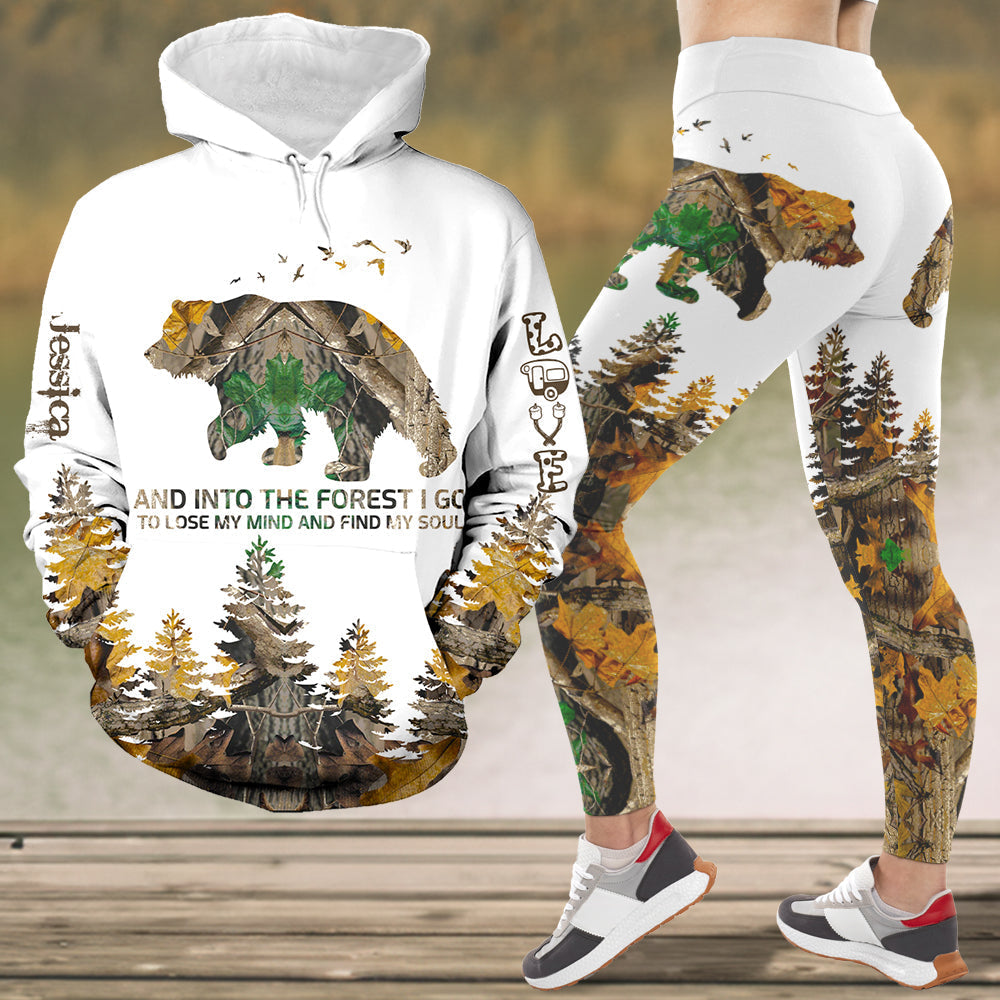 Custom Camping Hoodie & Leggings Set for Outdoor Enthusiasts