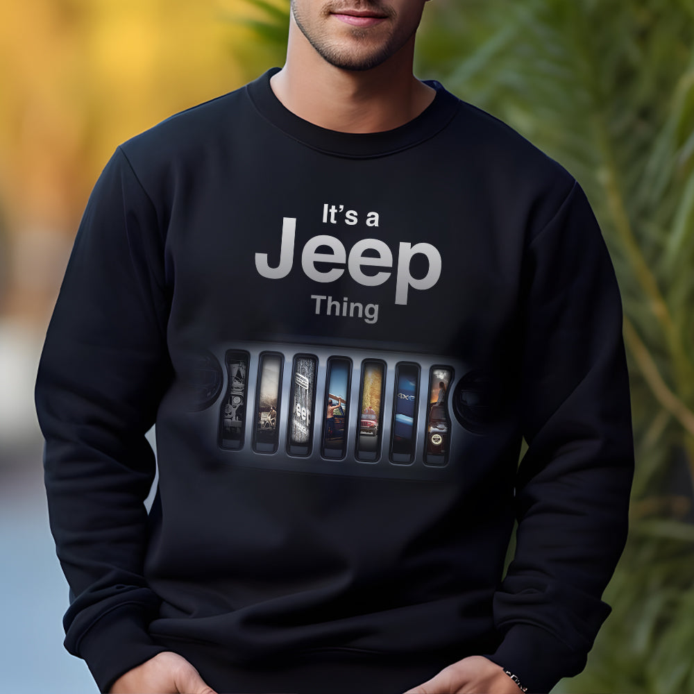 Personalized 'God is Great, Jeep is Good, and People are Crazy' Sweatshirt