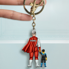 Load image into Gallery viewer, “A Bond Like No Other” - Energy Dad Acrylic Keychain, Personalized Gift for Dad &amp; Grandpa Keychains PopCulturePrints
