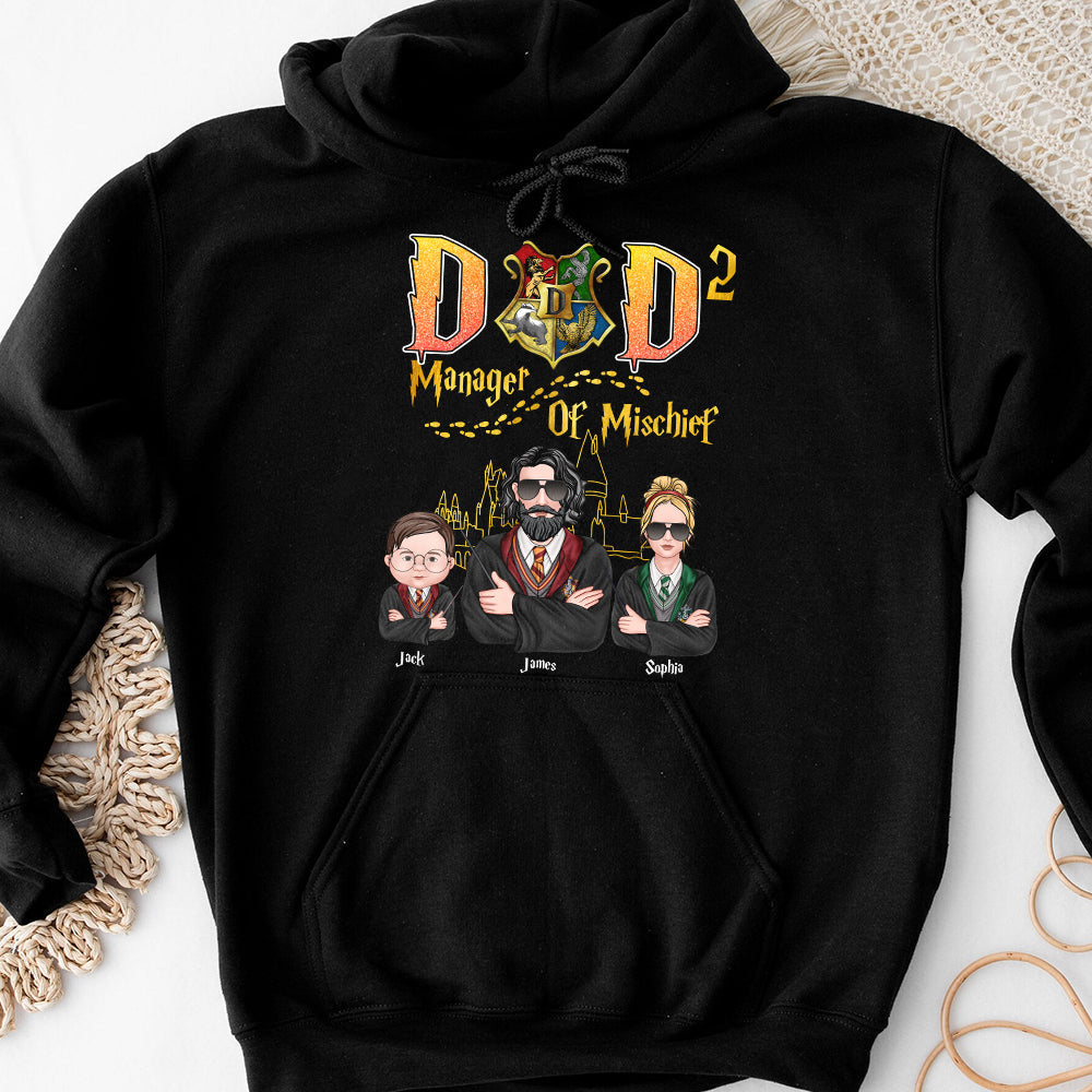 Personalized Manager of Mischief Dad T-Shirt