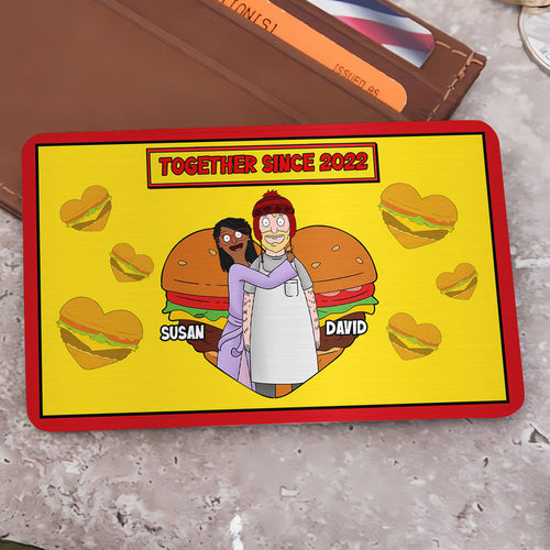 Personalized Wallet Card for Couples - Together Since 2022 Wallet Card PopCulturePrints