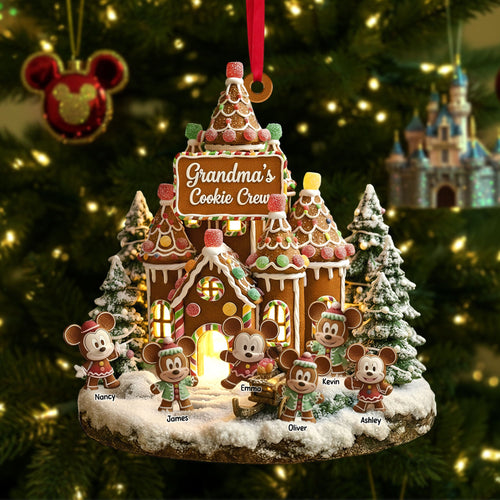 Grandma's Cookie Crew Ornament - Personalized Gift for Grandmas and Loved Ones Ornament PopCulturePrints