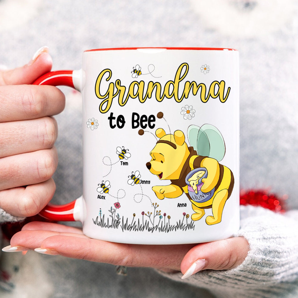 Grandma To Bee Personalized Coffee Mug - Mother's Day Gift Coffee Mug PopCulturePrints