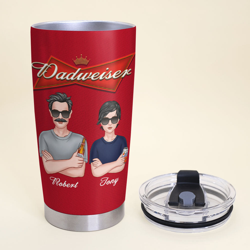Dadweiser Personalized World's Best Dad Tumbler Tumbler Cup PopCulturePrints