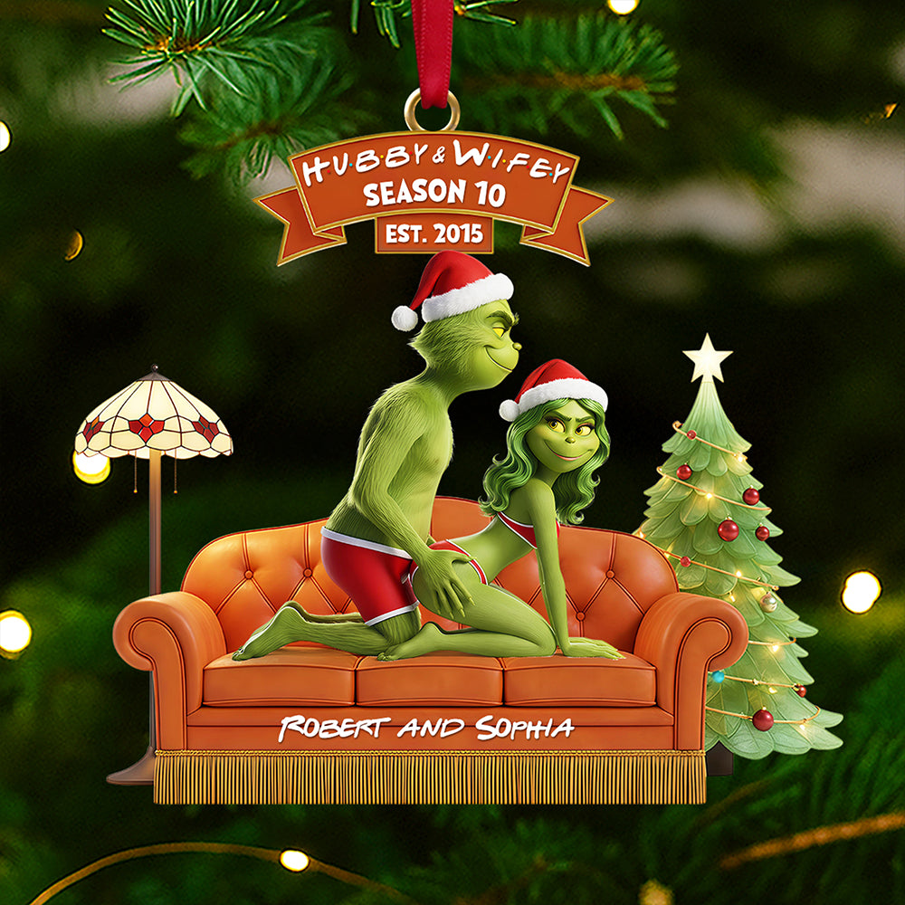 Funny Christmas Ornament - Customize Your Gift for Couples Ornament PopCulturePrints
