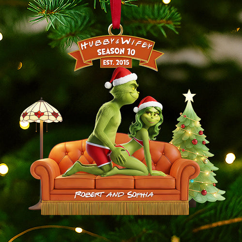 Funny Christmas Ornament - Customize Your Gift for Couples Ornament PopCulturePrints